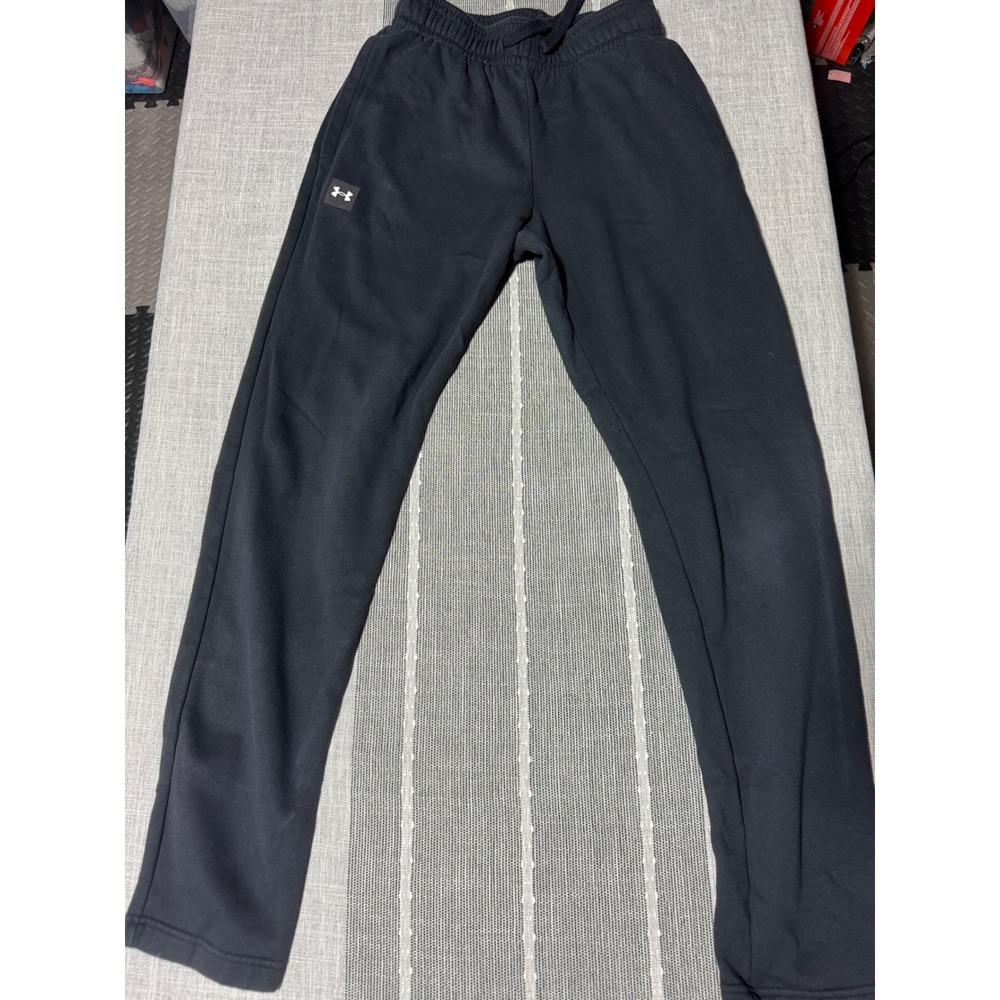 Under Armour ColdGear Black Sweatpants Loose Fit Men's SM P CH Joggers Pants